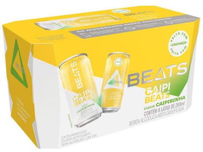 Imagem de Drink Pronto Beats Caipirinha Lata 269ml 8 Unidades