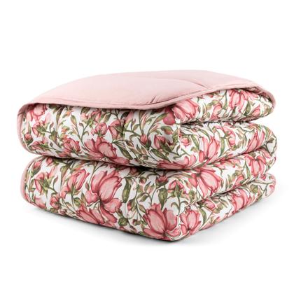 Imagem de Edredom Casal King Malha 100% Algodão Liso Dupla Face C/ Viés