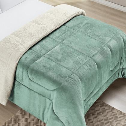 Imagem de Edredom QUEEN Coberdrom Dupla Face Sherpa Mantinha Everest