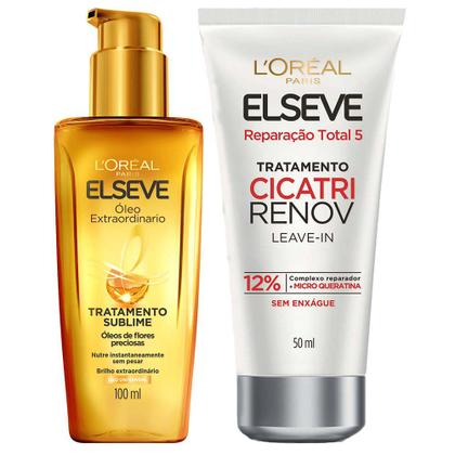 Imagem de Elseve Kit - Óleo Extraordinário + Cicatri Renov Leave-In