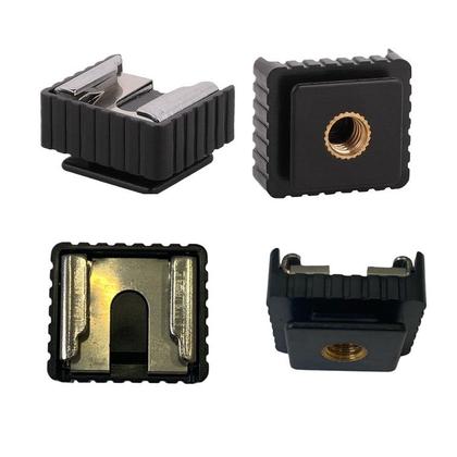Imagem de Encaixe para base do Flash com rosca 1/4 - Hot Shoe Encaixe Base Flash com rosca 1/4