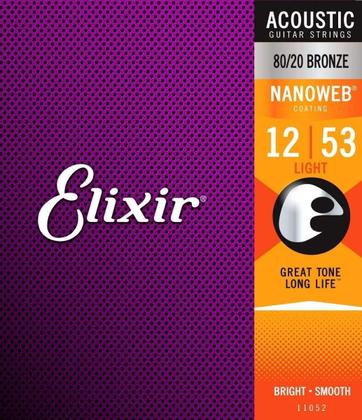 Imagem de Encordoamento elixir para violão aço 012 bronze 80/20
