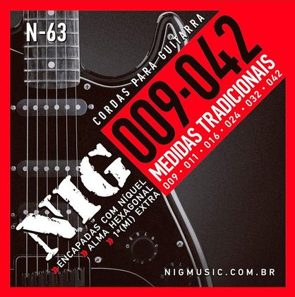 Imagem de Encordoamento Guitarra 009 NIG N63