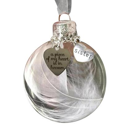 Imagem de Enfeites de Natal Angel Feathers Ball A Piece Of My Heart
