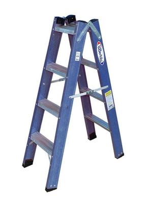 Imagem de Escada Tesoura dupla 1.2m Alumínio/Fibra 4 degraus WBertolo