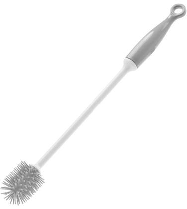 Imagem de Escova 30cm Multiuso Com Cabo Grey E Cerdas Em Silicone Mimo Style