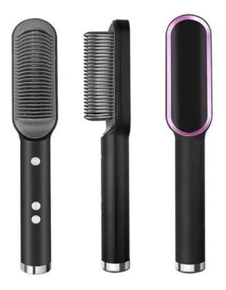 Imagem de Escova Alisadora De Cabelo Pente Elétrico Portátil Cerâmico