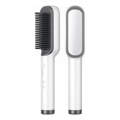 Imagem de Escova de Cabelo Alisadora 5 em 1 Bivolt com Íons E Placas Cerâmicas