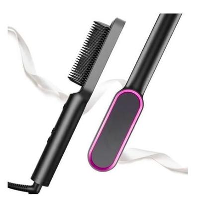 Imagem de Escova De Cabelo Seca E Alisa: 3 Em 1 Bivolt - Cabelos Lisos