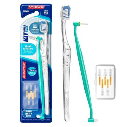 Imagem de Escova Interdental Ortodôntico Dentalclean Kit Inter Orto