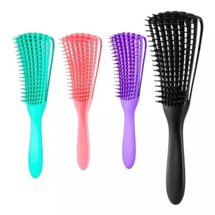 Imagem de Escova Pente Polvo Para Cabelo Cacheado Desembaraça