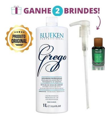 Imagem de Escova Progressiva Grego Sem Formol Blueken Gloss - 1l