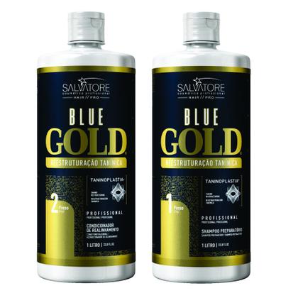 Imagem de Escova Progressiva Salvatore Blue Gold- 2x1L