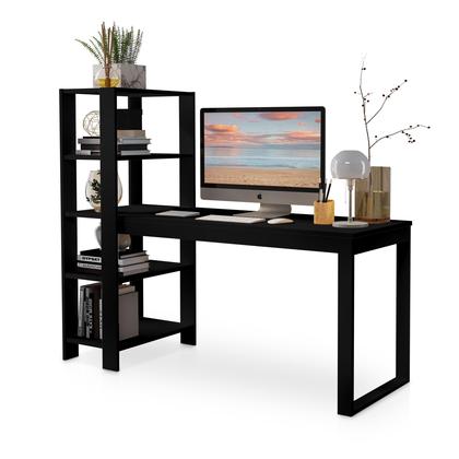 Imagem de Escrivaninha De Madeira Industrial Para Estudos E Notebook - Pronta Entrega