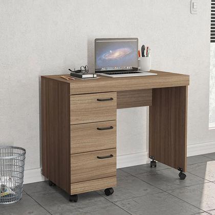 Imagem de Escrivaninha Mesa Escritório 90cm 3 Gavetas Osaka