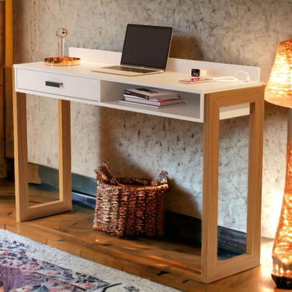 Imagem de Escrivaninha Moderna JB 6055 Pérola Bechara