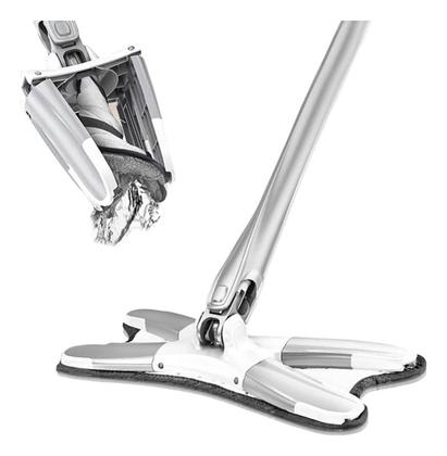 Imagem de Esfregão Giratório Lava E Seca Torção Microfibra Multiuso Limpeza de Piso Cozinha Limpa Rodo Mágico 360