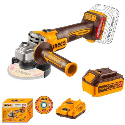 Imagem de Esmerilhadeira Angular Brushless 4.1/2” 20V INGCO