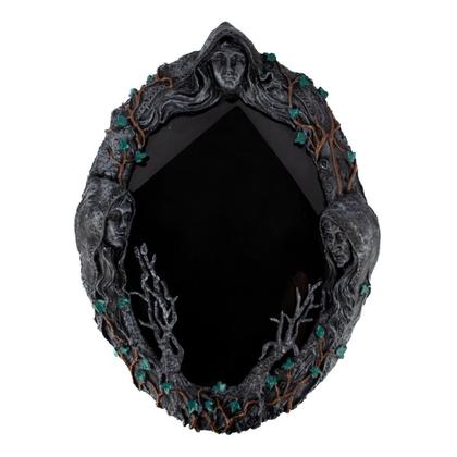 Imagem de Espelho de Parede Esotérico 44cm Faces Místicas