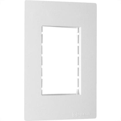 Imagem de Espelho Placa Peesa Una Max P1703 4X2 3Modulo Branco