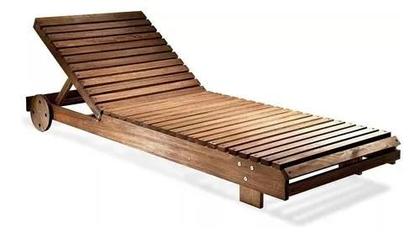 Imagem de Espreguiçadeira de Madeira para Jardim e Piscina Ipanema ALF010
