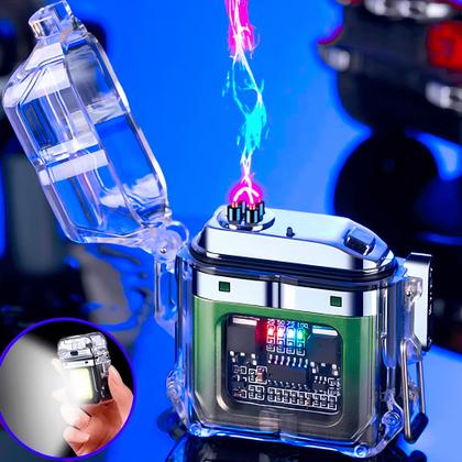 Imagem de Esqueiro Acendedor De Plasmas Isqueiro Portátil Eletrônico Recarregável Usb a prova d'água HX7750