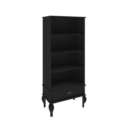 Imagem de Estante Clássica 3 Prateleiras 1 Gaveta 70cm CL 4008 Movelbento