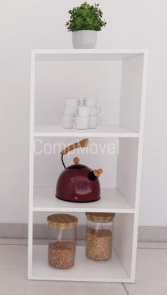 Imagem de Estante Multi Uso Com Três Prateleiras Livreiro - Compmovel