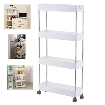 Imagem de Estante Organizador Carrinho Multiuso Quarto Lavanderia 4