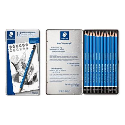 Imagem de Estojo Lapis Staedtler Lumograph Classic C/ 12 Graduação