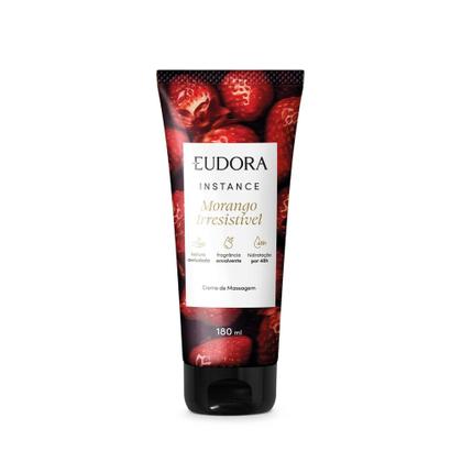 Imagem de Eudora Instance Morango Irresistível Creme de Massagem 180ml
