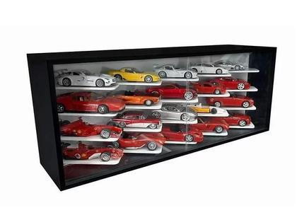 Expositor P/20 Miniaturas Escalas 1:18 E 1:24 45 Graus Preto - Art