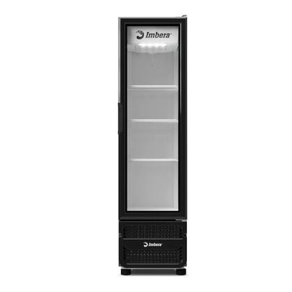 Imagem de Expositor Vertical Imbera 453 Litros Porta de Vidro Preto VRS16  Bivolt