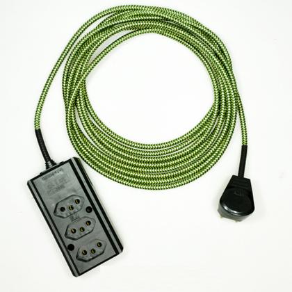 Imagem de Extensão Elétrica 5 Metros Pp 2x0,75mm2 Revestido Tecido