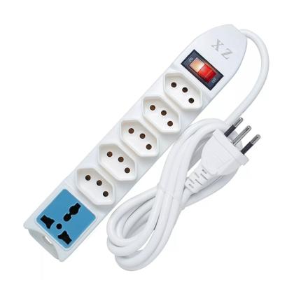 Imagem de Extensão Filtro Linha 6 Tomadas Régua Bivolt Com Interruptor