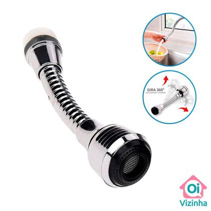 Imagem de Extensor Adaptador Flexível para Torneira com Bico Arejador - Oi Vizinha