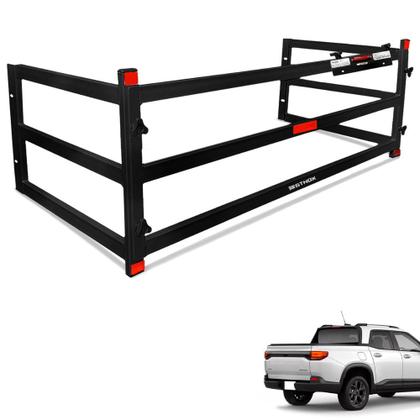 Imagem de Extensor Caçamba Montana 2023 2024 Divisor Cargas ED Preto