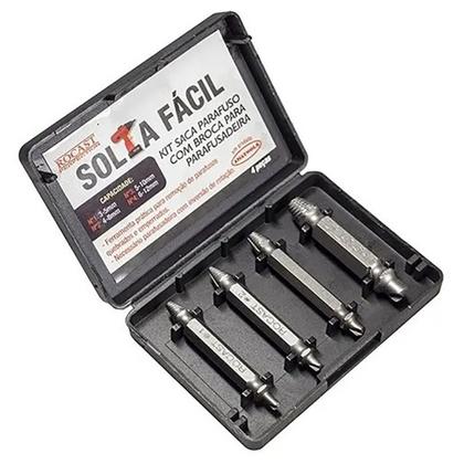 Imagem de Extrator Saca Parafuso com 4 Peças 3 A 12 mm Rocast