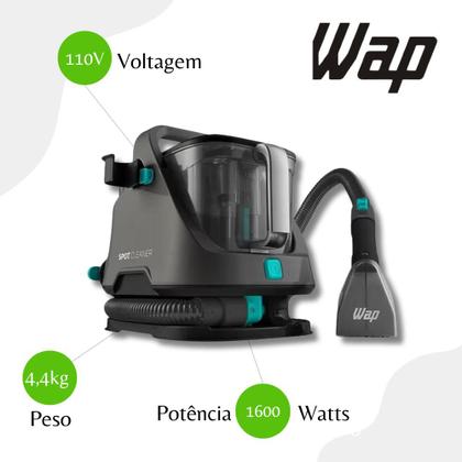 Imagem de Extratora E Higienizadora Portátil Spot Cleaner WAP FW009214 Preto - 110V