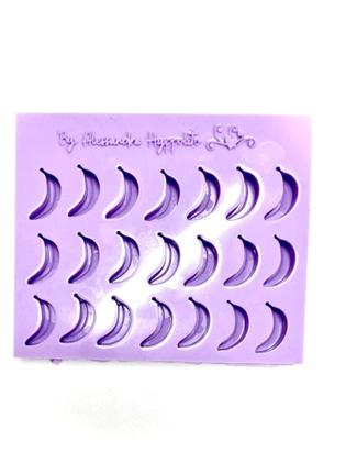 Imagem de F1378 molde de silicone balas/pingentes/apliques banana confeitaria biscuit