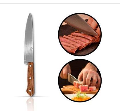 Imagem de Faca para Carne Cozinha Aço Inox 27 cm Original - 123 UTIL