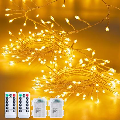 Imagem de Fairy Lights Brightown 20m 240LED com controle remoto, pacote com 2 unidades à prova d'água