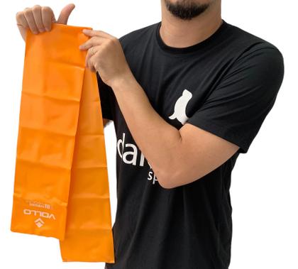 Imagem de Faixa Elástica Látex Thera Band Fisioterapia VP1023 Vollo Médio Laranja
