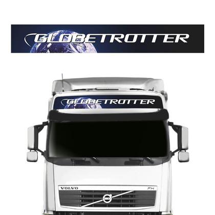 Imagem de Faixa Globetrotter Volvo FH NH FM Adesivo Quebra-Sol Teto