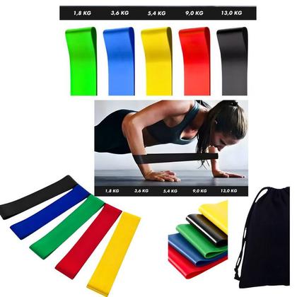 Imagem de Faixas Elásticas para Treino Funcional e Fortalecimento Muscular