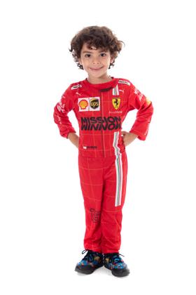 Imagem de Fantasia Carros Piloto De Formula 1 Infantil Macacão Longo