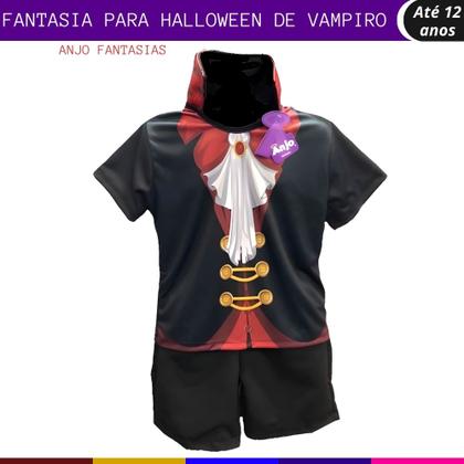 Imagem de Fantasia Infatil de Halloween Vampiro Diversos Tamanhos