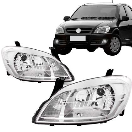 Imagem de Farol Celta 2006 2007 2008 2009 2010 2011 Esquerdo Motorista