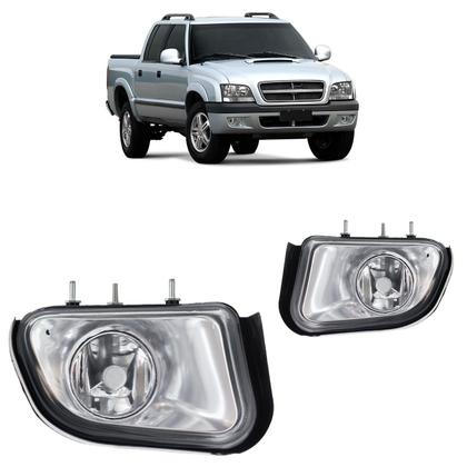 Imagem de Farol Milha Auxiliar S10 2001 2002 2003 2004 2005 2006 2007 2008 2009 2010 2011 Lente Lisa Vidro