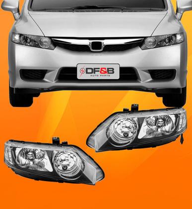 Imagem de Farol New Honda Civic Modelo 2007 A 2008 2009 2010 2011